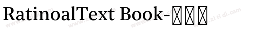 RatinoalText Book字体转换
